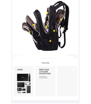 کوله پشتی لپ تاپ تگاوته مدل 1809 Tegaote casual student backpack