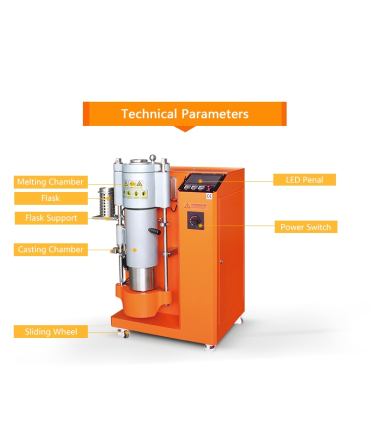 دستگاه ریخته گری اتوماتیک ونشیپ برای جواهرات گرانبها مدل DVC-II Automatic Digital  برند Vanshape Yihui