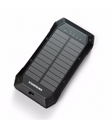 پاوربانک خورشیدی ایشاین چراغدار 20000 میلی‌آمپری همراه با شارژر وایرلس مدل ES980S برند EShine
