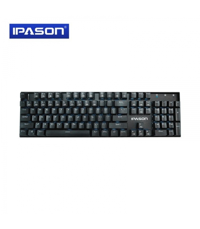کیبورد گیمینگ مدل IPASON Office Home Bar External Gaming Blue Mechanical Keyboard