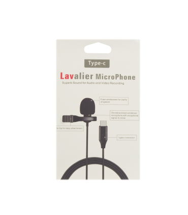 میکروفون یقه ای لاوالیر مدل Type c برند LAVALIER