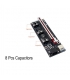 رایزر 8 خازن تبدیل گرافیک PCI EXPRESS X1 به X16 مدل 009S Plus GOLD پایدارترین رایزر 009S 
