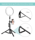 رینگ لایت 10 اینچی + سه پایه قابل تعویض مدل 10 Inch Ring Light with Tripod and Bluetooth Remote Compatible with IOS & Android