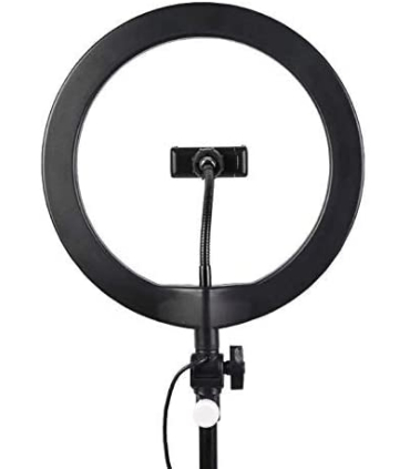 رینگ لایت 10 اینچی + سه پایه قابل تعویض مدل 10 Selfie Ring Light with 210CM Long Tripod Stand & Cell Phone Holder