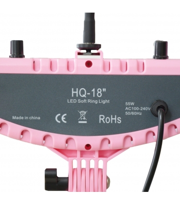رینگ لایت 18 اینچ اچ کیو مدل HQ18 pink برند HQ
