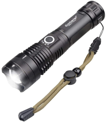 چراغ قوه گاربریل با باتری 5000 لومنس مدل LED XHP70 برند Garberiel 