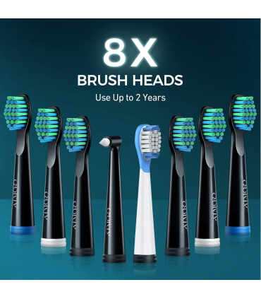 مسواک برقی مدل Epeios Electric Toothbrush, Sonic Toothbrush for Men and Women with 40000VPM 8 Brush Heads 5 Modes