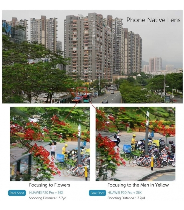 لنز عکاسی اپکسل برای تلفن همراه با سه پایه مدل  36x HD Telephoto Lens with Tripod برند Apexel