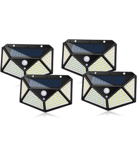 چراغ LED ضد آب با سنسور مدل ADDCOOL Solar Light Outdoor 100 LED Waterproof Security Wall Night Light