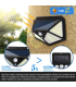 چراغ LED ضد آب با سنسور مدل ADDCOOL Solar Light Outdoor 100 LED Waterproof Security Wall Night Light