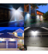 چراغ LED ضد آب با سنسور مدل ADDCOOL Solar Light Outdoor 100 LED Waterproof Security Wall Night Light