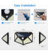 چراغ LED ضد آب با سنسور مدل ADDCOOL Solar Light Outdoor 100 LED Waterproof Security Wall Night Light