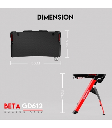 میز گیمینگ فنتک مدل BETA GD612 برند Fantech