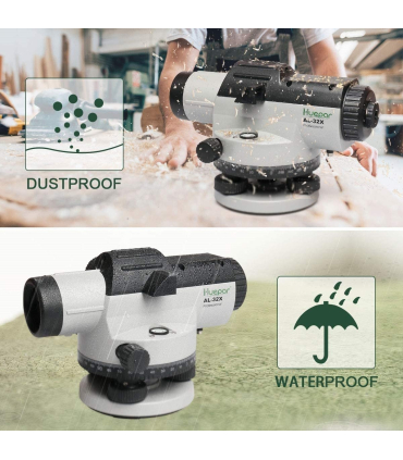 سطح نوری خودکار Huepar AL-32X با جبران کننده مغناطیسی مرطوب کننده سطح مدل Huepar AL-32X Automatic Optical Level