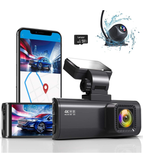 دوربین اتومبیل مدل WOLFBOX REDTIGER Mini Dash Cam 4K Car Camera with Built-in WiFi GPS Front 4K/2.5K and Rear 1080P Dual