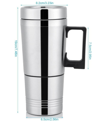لیوان مسافرتی گرم شونده مدل Vehicle Heating Cup Heated Coffee Mug Warmer Car Heating Cup Electric Car Cup
