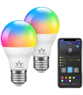 لامپ هوشمند 8W RGB مدل 9W RGB Smart LED Light Bulb Dimmable E27 WiFi LED Magic Lamp AC 110V 220V Work with Alexa Google