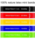 لاتکس بدنسازی-تجهیزات مناسب یوگا ورزش مدل 5PCS 100% original Latex Resistance Band fitness bands Latex Gym Strength Training