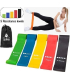 لاتکس بدنسازی-تجهیزات مناسب یوگا ورزش مدل 5PCS 100% original Latex Resistance Band fitness bands Latex Gym Strength Training