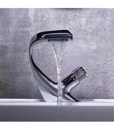 شیر آب ظرفشویی - سینک حمام JUCOO Black Faucet Bathroom Sink Faucets Hot Cold Water Mixer Crane Deck Mounted