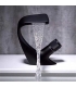 شیر آب ظرفشویی - سینک حمام JUCOO Black Faucet Bathroom Sink Faucets Hot Cold Water Mixer Crane Deck Mounted