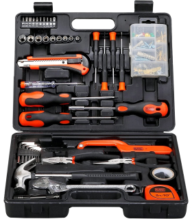 کیت ابزار دستی Black+Decker 126 Pieces Hand Tool Kit in Kitbox for Home DIY & Professional Use