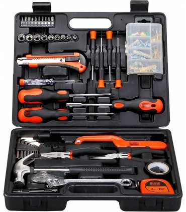 کیت ابزار دستی Black+Decker 126 Pieces Hand Tool Kit in Kitbox for Home DIY & Professional Use