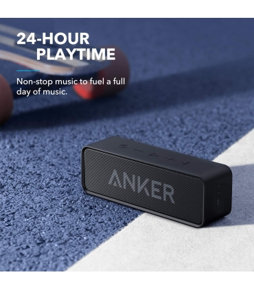 بلندگوی بلوتوث ضد آب صدای استریو ، پخش 24 ساعته بلندگوی بی سیم قابل حمل Anker Soundcore Bluetooth Speaker with IPX5