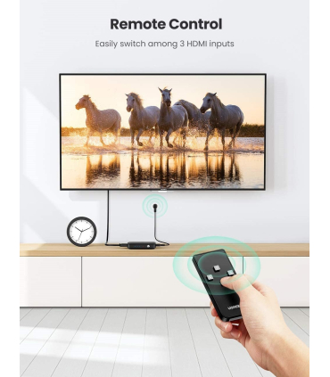 آداپتور سوئیچ یوگرین مدل 3 IN 1 OUT  HDMI برند UGREEN