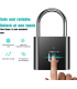 قفل درب الکترونیکی AICase تشخیص اثر انگشت - قفل ضد سرقت امنیتی بدون کلید هوشمند Fingerprint Padlock AICase Electronic Door Lock