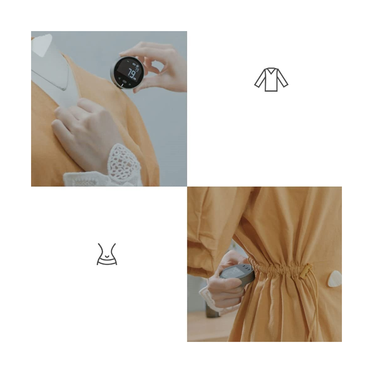 خط کش الکترونیکی باگر دوکا با صفحه نمایش LCD و قابل شارژ برند Baugger DUKA