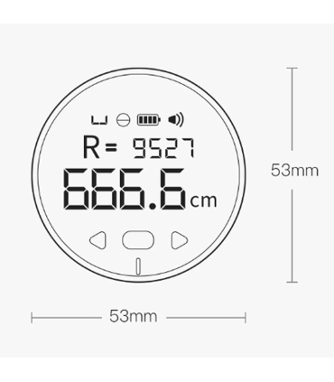 خط کش الکترونیکی باگر دوکا با صفحه نمایش LCD و قابل شارژ برند Baugger DUKA