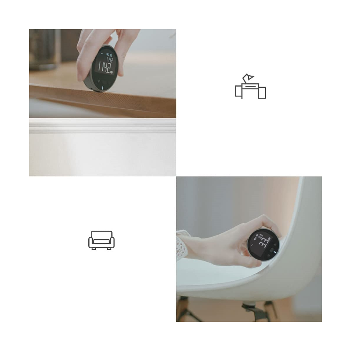 خط کش الکترونیکی باگر دوکا با صفحه نمایش LCD و قابل شارژ برند Baugger DUKA