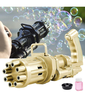 مینی حباب گاتلینگ برقی  Electrical Mini Gatling Bubble Gun for Colorful Bubbles (Black)