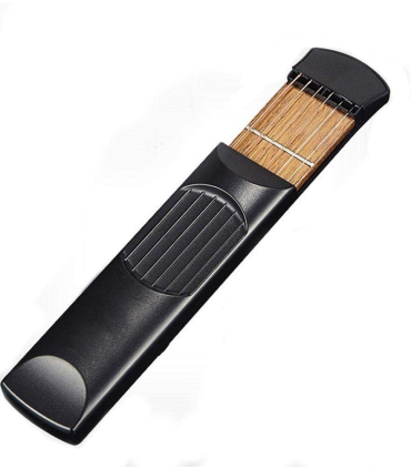 گیتار جیبی قابل حمل چوبی برای مبتدیان  Portable Pocket Guitar Practice Strings Wooden Tool Gadget