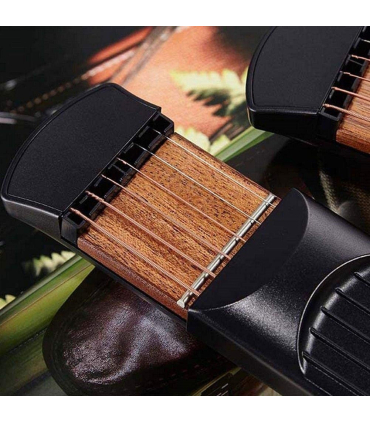 گیتار جیبی قابل حمل چوبی برای مبتدیان  Portable Pocket Guitar Practice Strings Wooden Tool Gadget