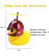 اردک اسباب بازی wonuu Rubber Duck Toy Car Ornaments Yellow Duck Car