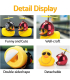 اردک اسباب بازی wonuu Rubber Duck Toy Car Ornaments Yellow Duck Car