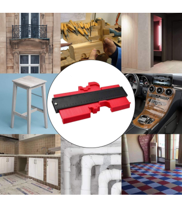 ابزار الگوی کپی کننده اندازه گیری 10 اینچ 10 Inch Contour Gauge Duplicator Template Tool