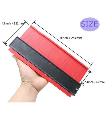 ابزار الگوی کپی کننده اندازه گیری 10 اینچ 10 Inch Contour Gauge Duplicator Template Tool