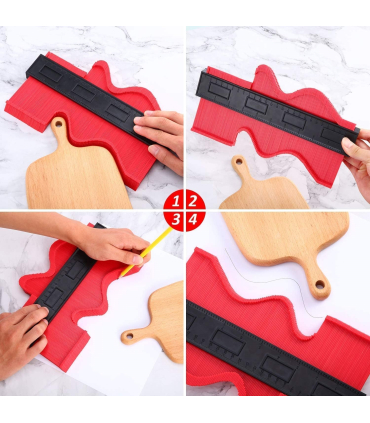 ابزار الگوی کپی کننده اندازه گیری 10 اینچ 10 Inch Contour Gauge Duplicator Template Tool