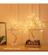 چراغ برای اتاق خواب AMERTEER USB Pearl Decorative Led Shimmer Tree Desk Lamp Touch Switch Led Light