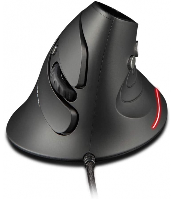 موس عمودی سیمی ZELOTES T30 | ماوس نوری USB LED طراحی ارگونومیک با 6 دکمه و 4 DPI قابل تنظیم ZELOTES T30 Wired Vertical Mouse