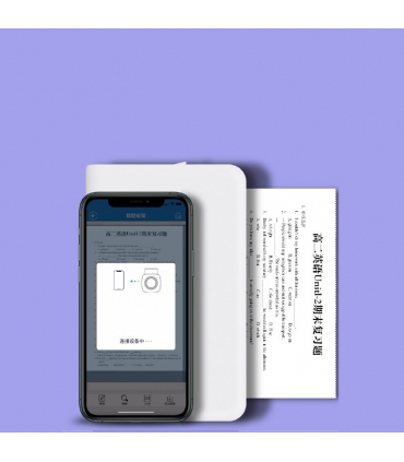 مینی پرینتر و لیبل زن متن و عکس کوچک قابل حمل برای تلفن همراه با بلوتوث مدل WP9506 برند VSON - سایز برگه 113 در 30 سانتی متر