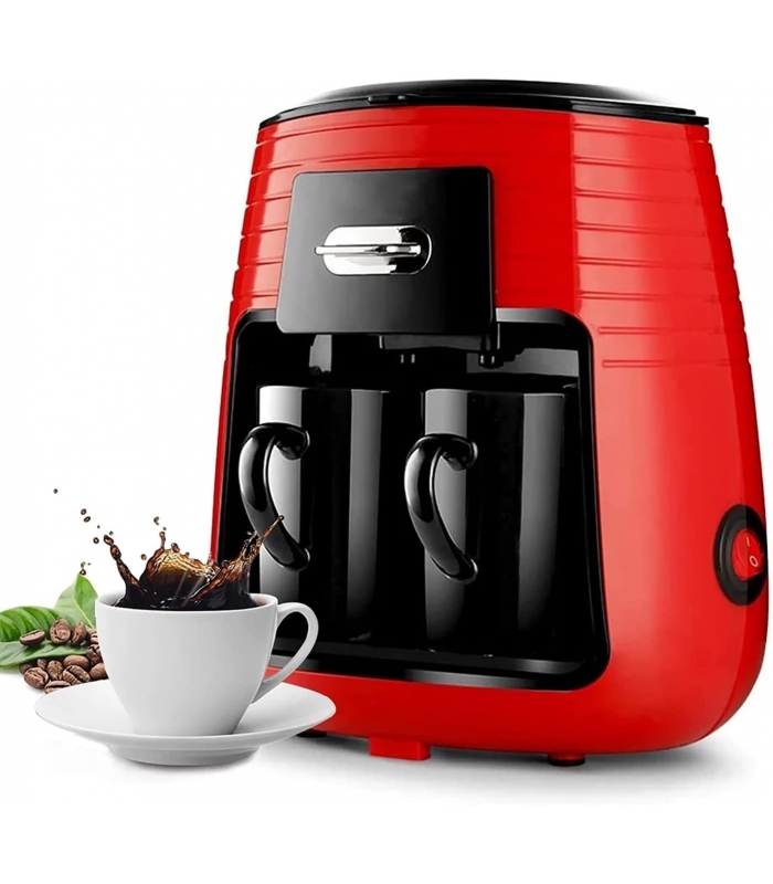 قهوه ساز قطره ای PRYMAX | دستگاه قهوه ساز با 2 لیوان قهوه | قهوه دم کردن سریع و آسان PRYMAX Drip Coffee Maker
