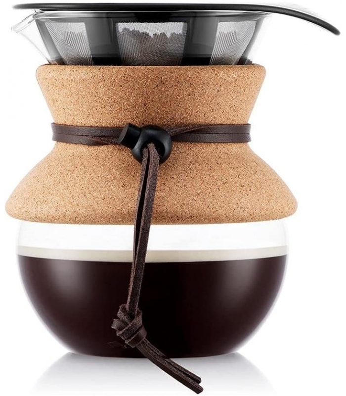 قهوه ساز با چوب پنبه Bodum Bd-11592-109 Pour Over Coffee Maker With Cork, 17 Ounce
