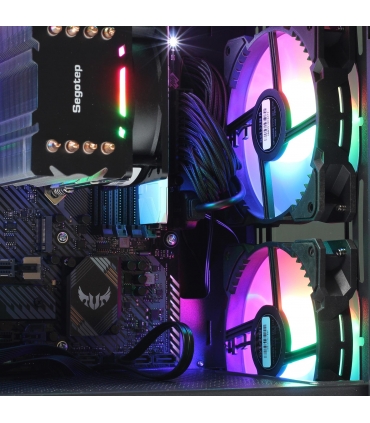 کامپیوتر دسکتاپ Lingzhi H با پردازنده AMD Ryzen5 3600 گرافیک ASUS TUF 1660SUPER رم 16G هارد Intel Optane H10 32G+1T M2