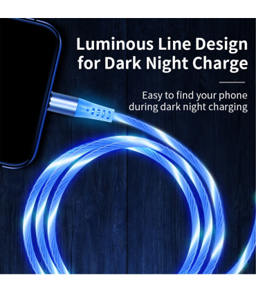 کابل شارژ مگنتی گرین پورت مدل M1A3 GR برند GreenPort همراه با سری تایپ C + آیفون + میکرو