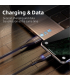 کابل فست شارژ با 3 کانکتور Lightning - Type-c - Micro-USB - چرخش 360 درجه مغناطیسی - خروجی انتقال داده - 6 حالت شارژ A02M11