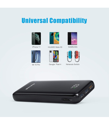 پاوربانک فست شارژ چارمست با ظرفیت 23800 میلی آمپر 18 وات برند Charmast